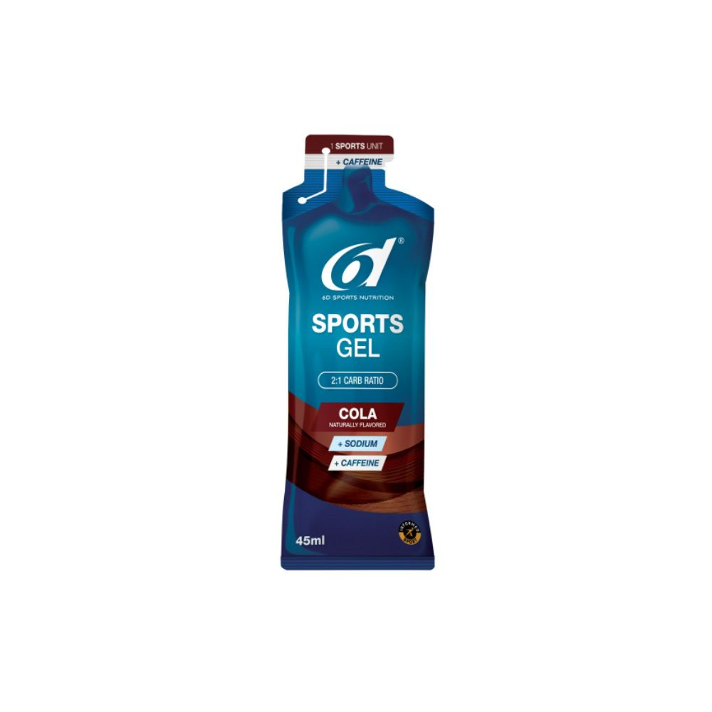 6D Sports Gel - Cola + Sodium + Caféine 6x45 ml Gel(S)