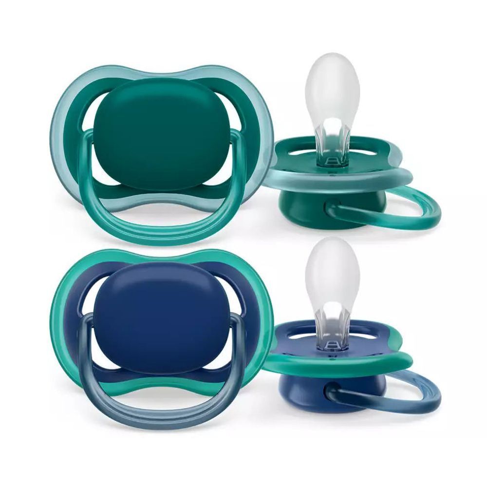 PHILIPS Avent Tétine +6 mois Ultra Air Bleu nuit - Vert 2 pc(s) Tétine(S)