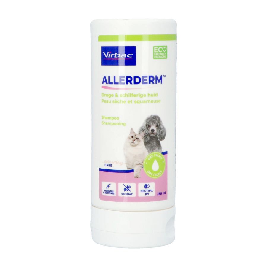 Allerderm Shampooing Peau Sèche Chien & Chat 250 ml Shampooing