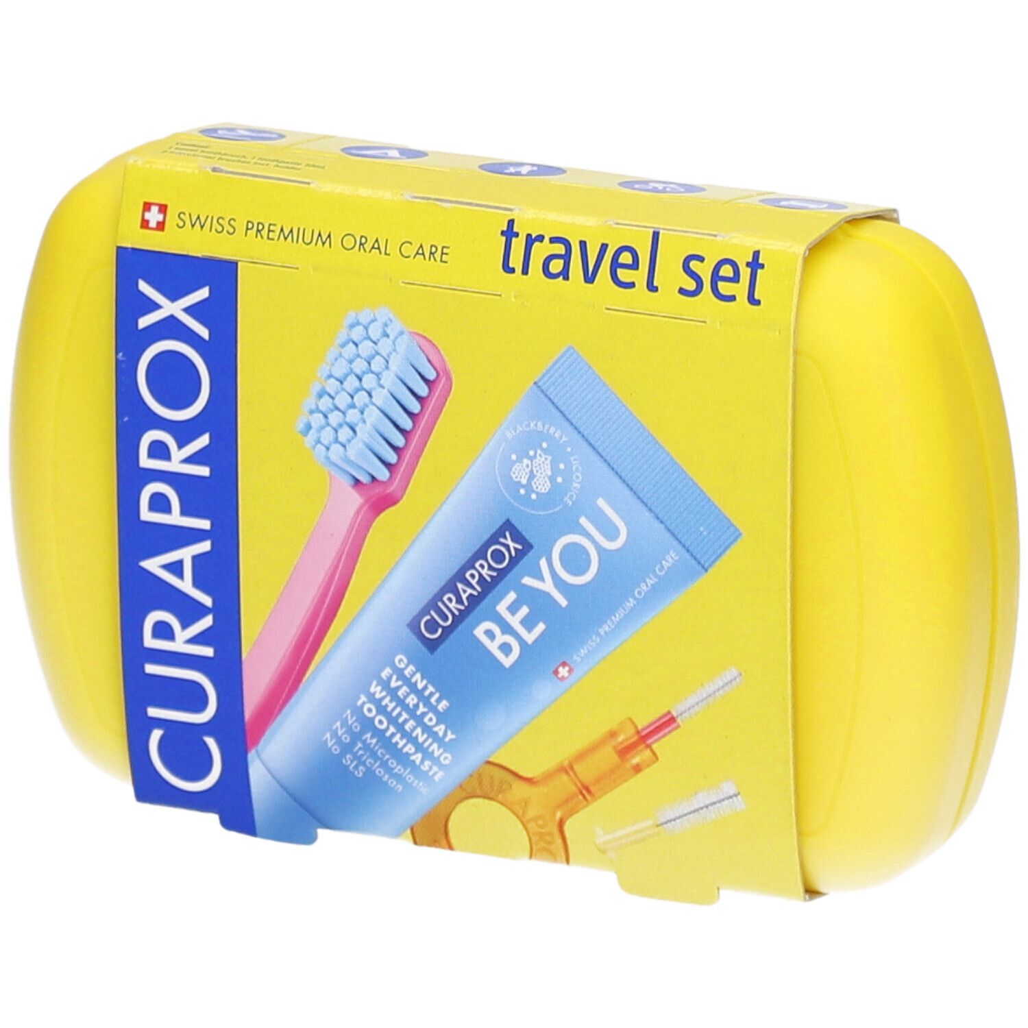 Set de voyage Curaprox jaune Emballage(S) Combi 1 pc(s)