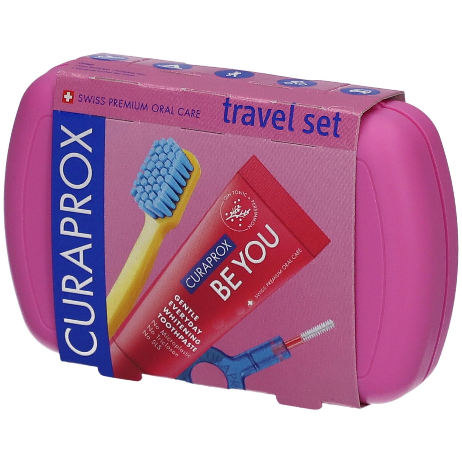 Set de voyage Curaprox rose Emballage(S) Combi 1 pc(s)