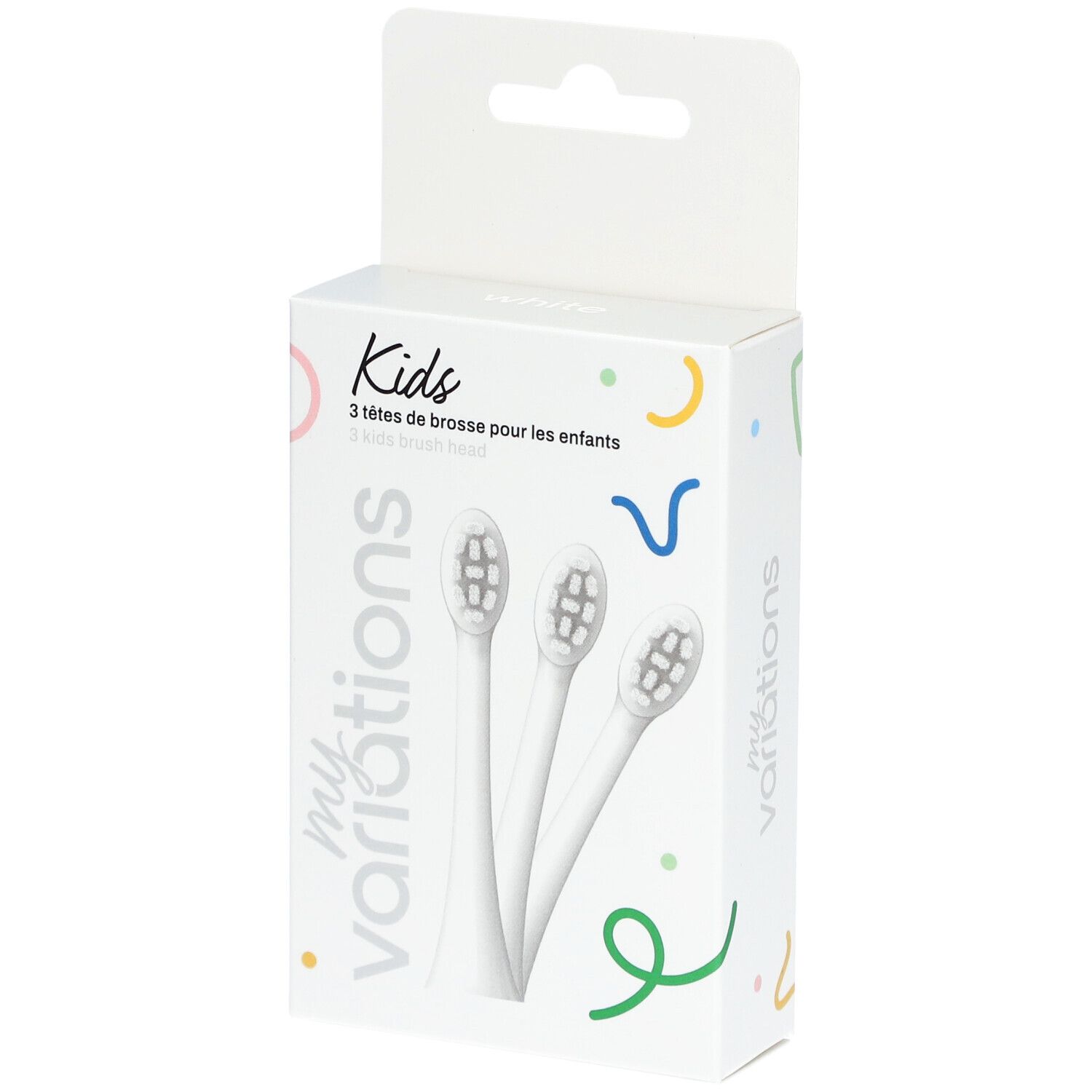 MyVariations Pack 3 Têtes de Brosse - Enfant- White Brosse(S) À Dents pc(s)