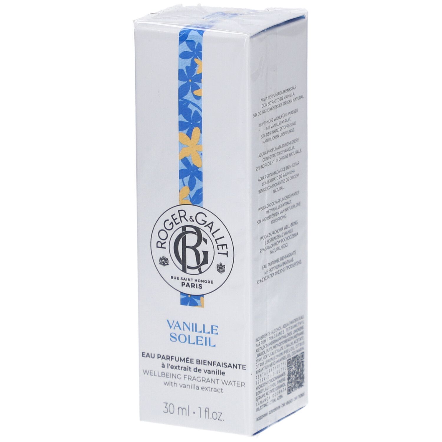 Roger&Gallet Eau Parfumée Bienfaisante Vanille Soleil 30ml 30 ml Eau De Parfum