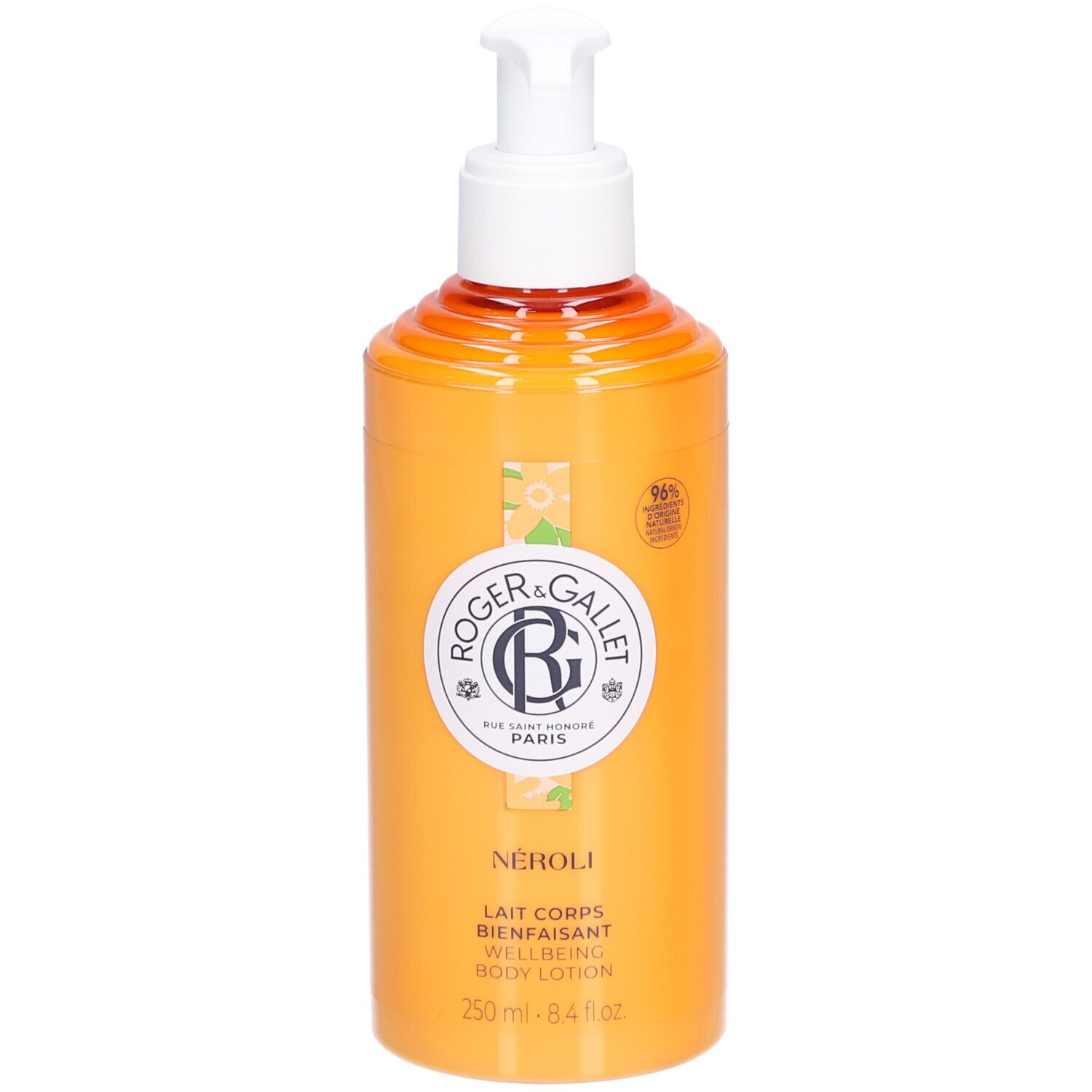 Roger & Gallet Néroli Lotion pour le corps à l'extrait de fleur d'oranger 250 ml Lait