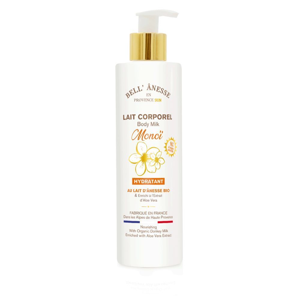 Bell 'Anesse Lait Corporel Hydratant au D'Ânesse Bio | Monoï 250 ml