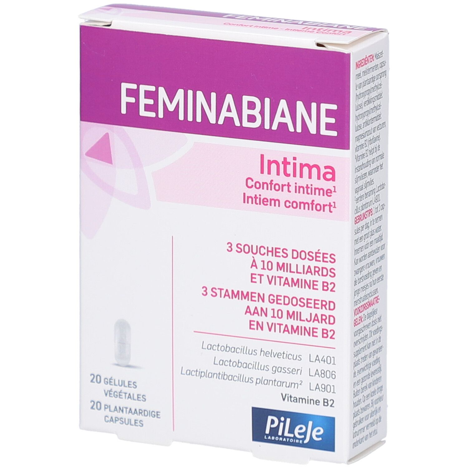 Pileje Feminabiane Intima Confort Intime X20 Gélules - Image 3