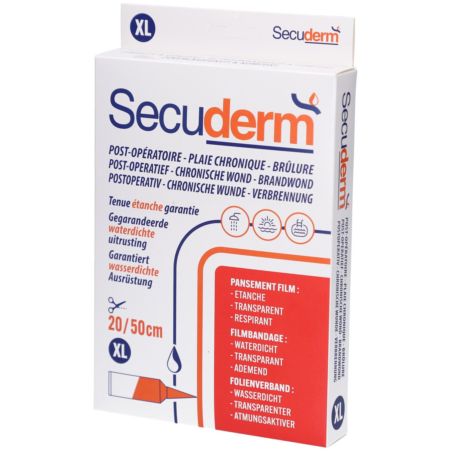 Secuderm XL 20x50 cm Pansement(S) 1 pc(s)