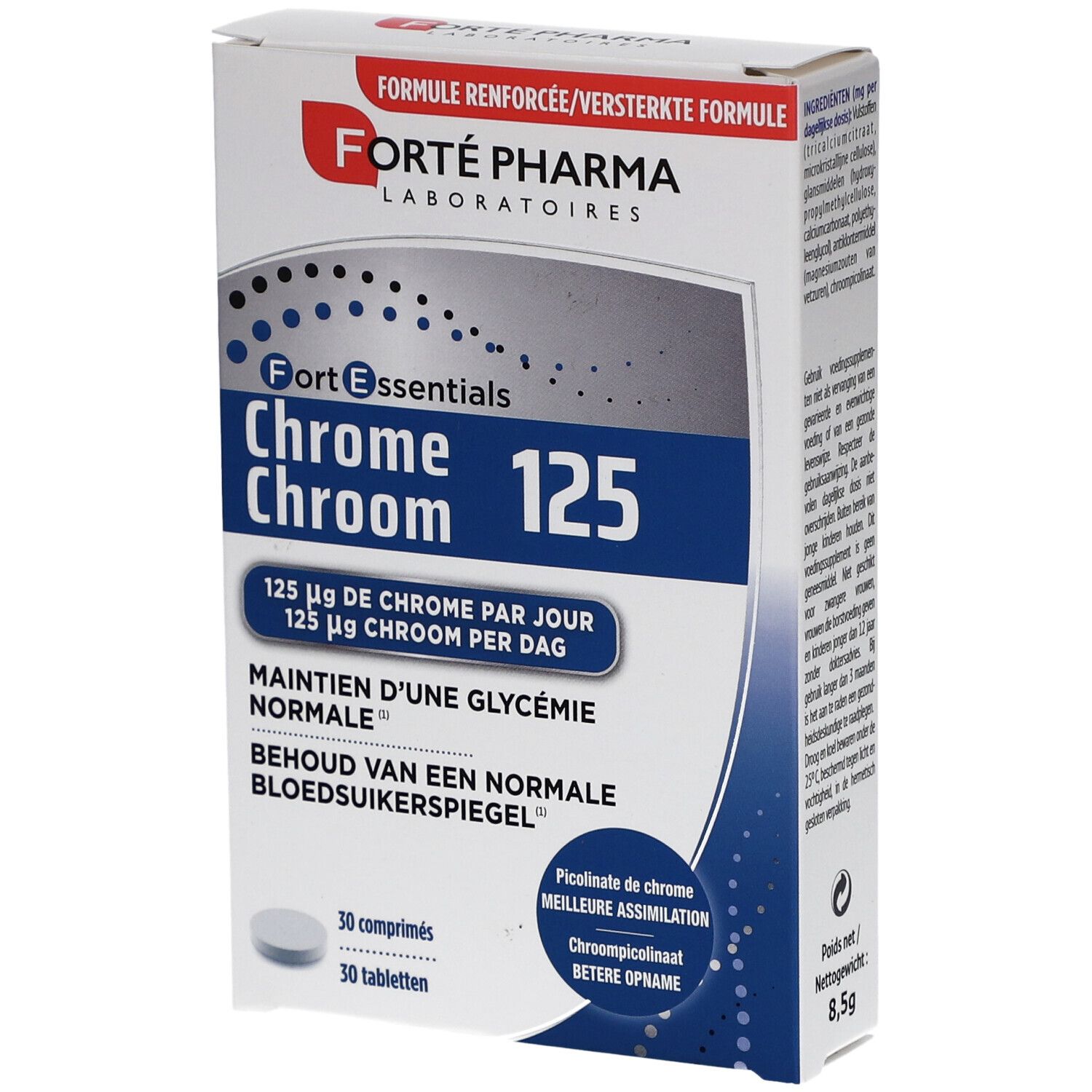 Forté Pharma Chrome 125 30 pc(s) Comprimé(S)