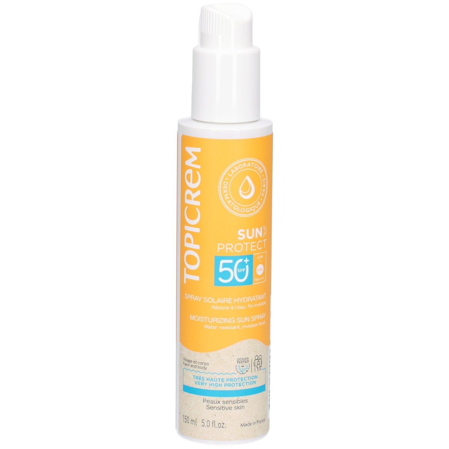Topicrem Sun Protect Spf50+ Spray Solaire Hydratant 150Ml - Image 4