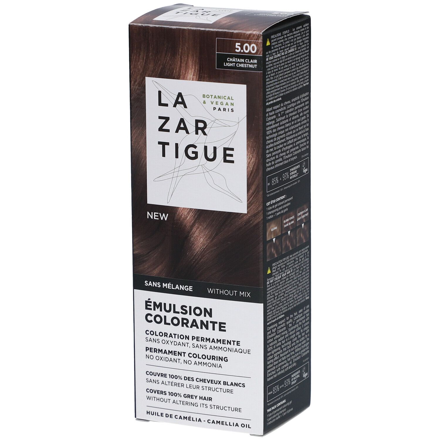 LAZARTIGUE Emulsion Colorante 5.00 Châtain Clair Teinture(S) 60 ml