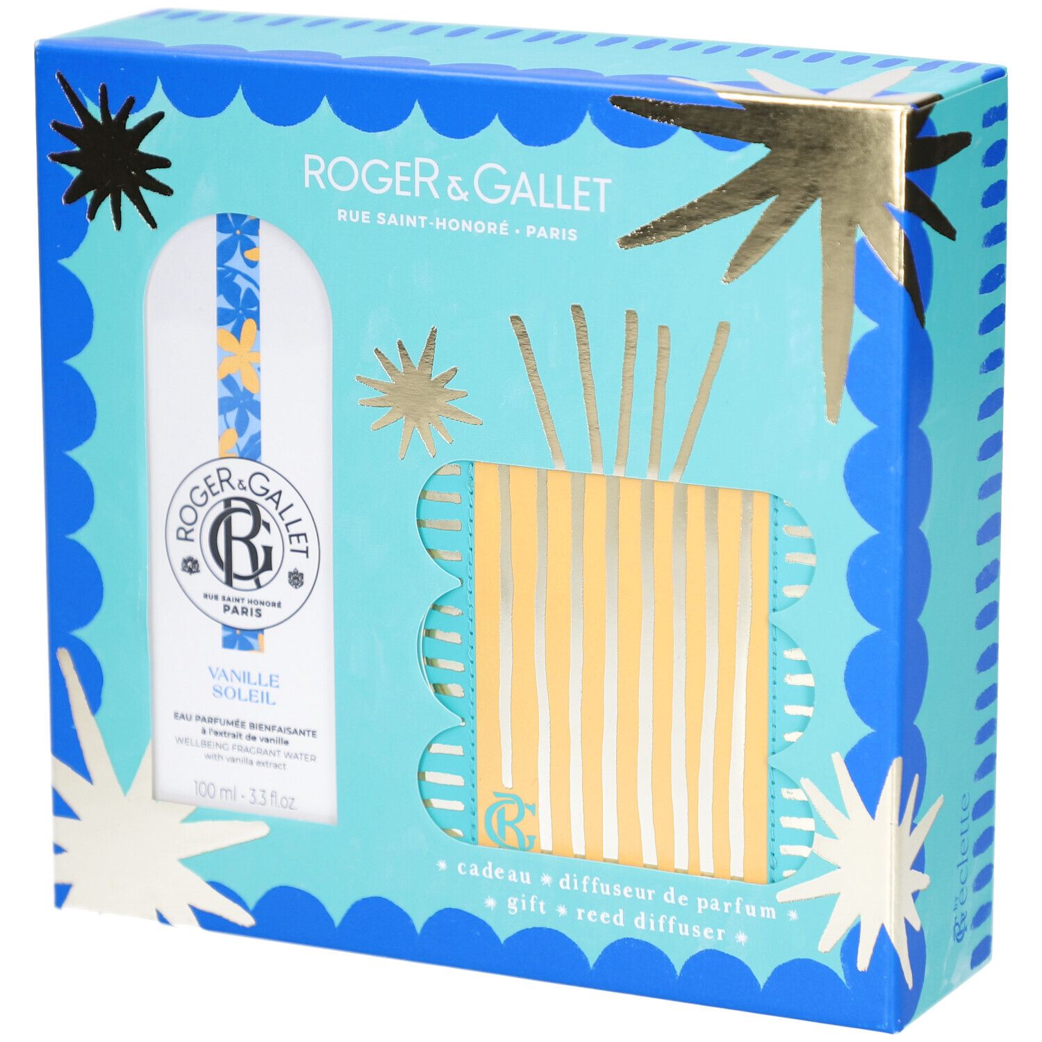 Roger & Gallet Vanille Soleil Eau Parfumée + Coffret Diffuseur de Parfum 100 ml Set(S)