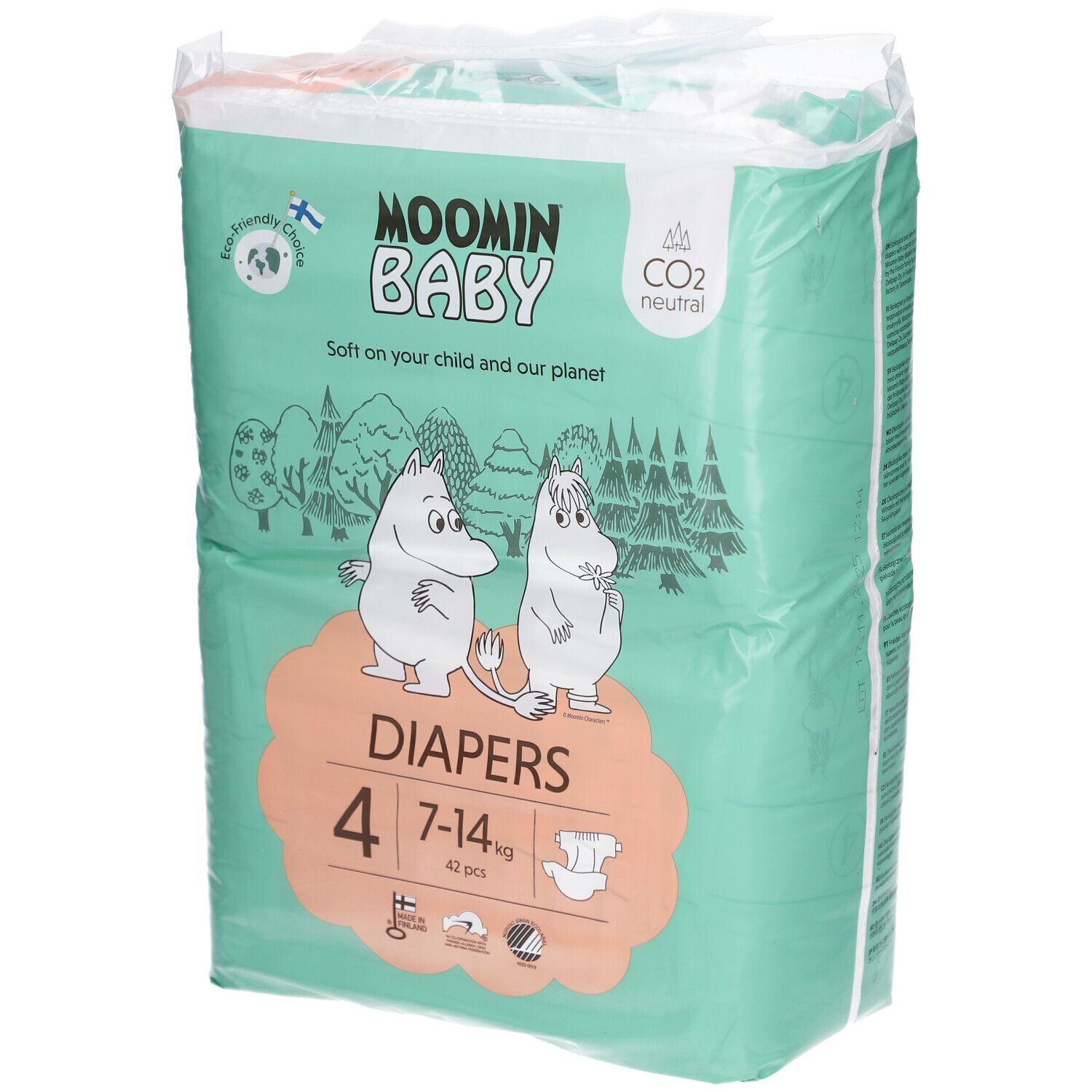 Moomin Baby Couches Taille 4 (7-14 kg) 42 pc(s) Couches