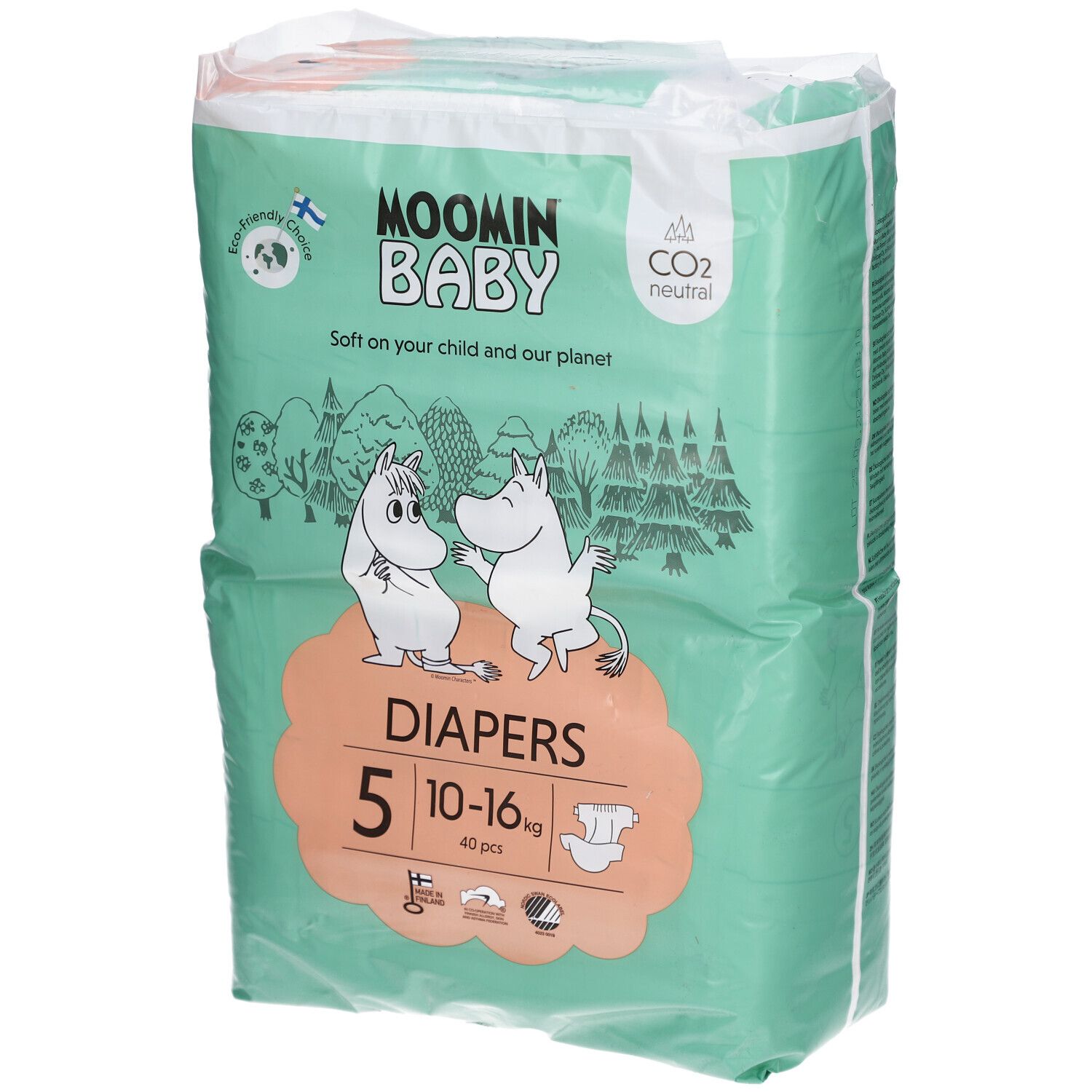 Moomin Baby Couches Taille 5 (10-16 kg) 40 pc(s) Couches