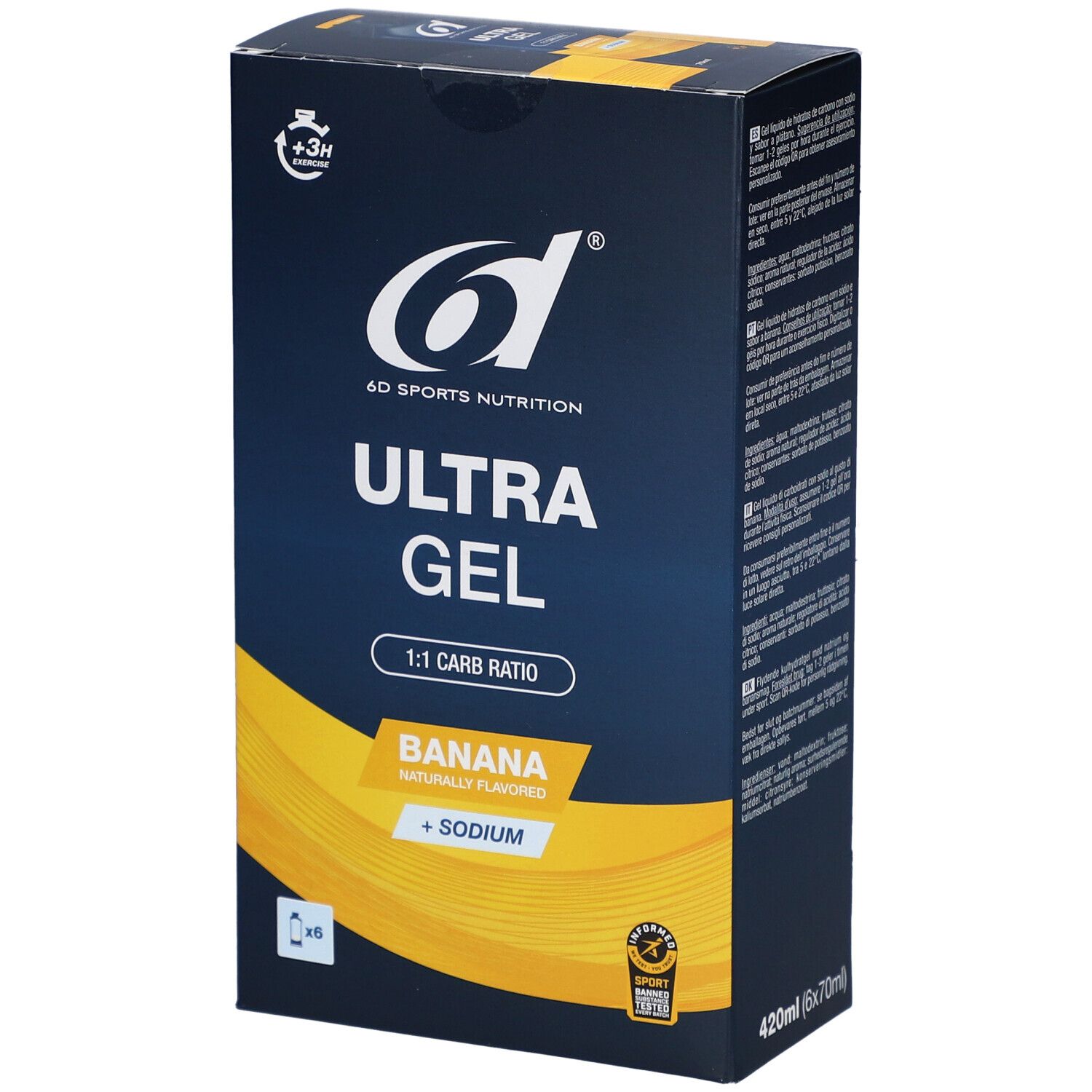 6d Ultra Gel Banana 6x70 ml Gel(S)