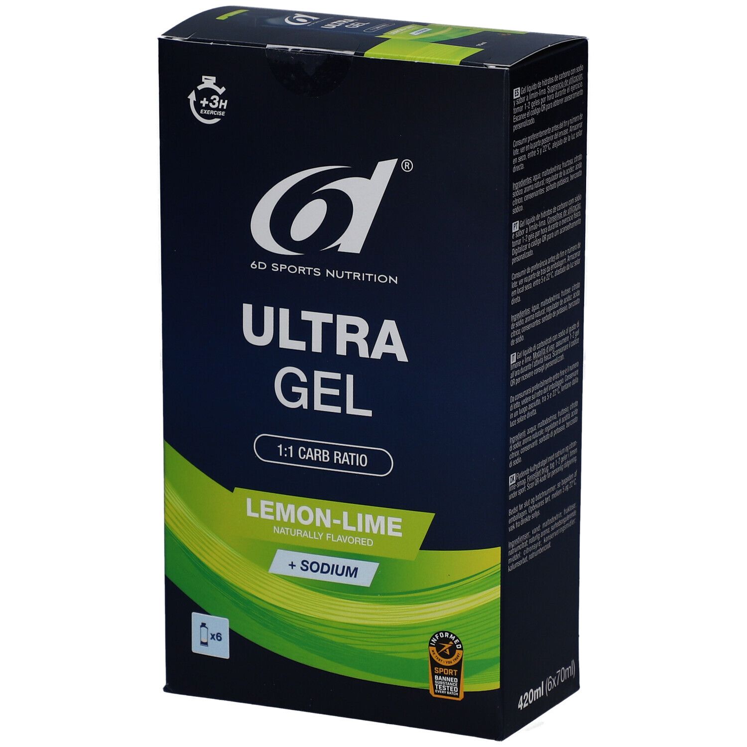 6d Ultra Gel Lemon-lime 6x70 ml Gel(S)