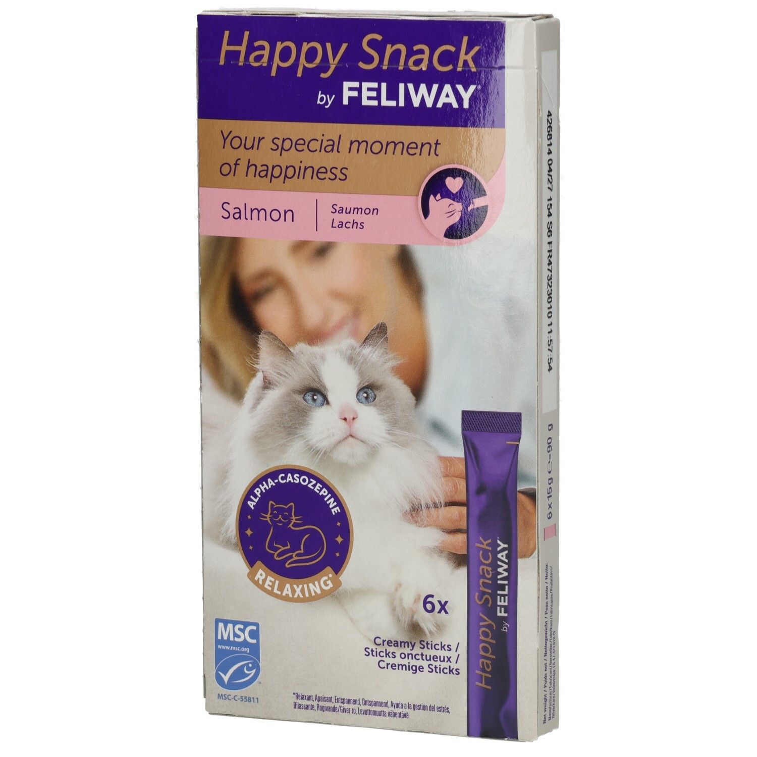 Feliway Happy Snack Goût Saumon, 6 Sachets - Image 3