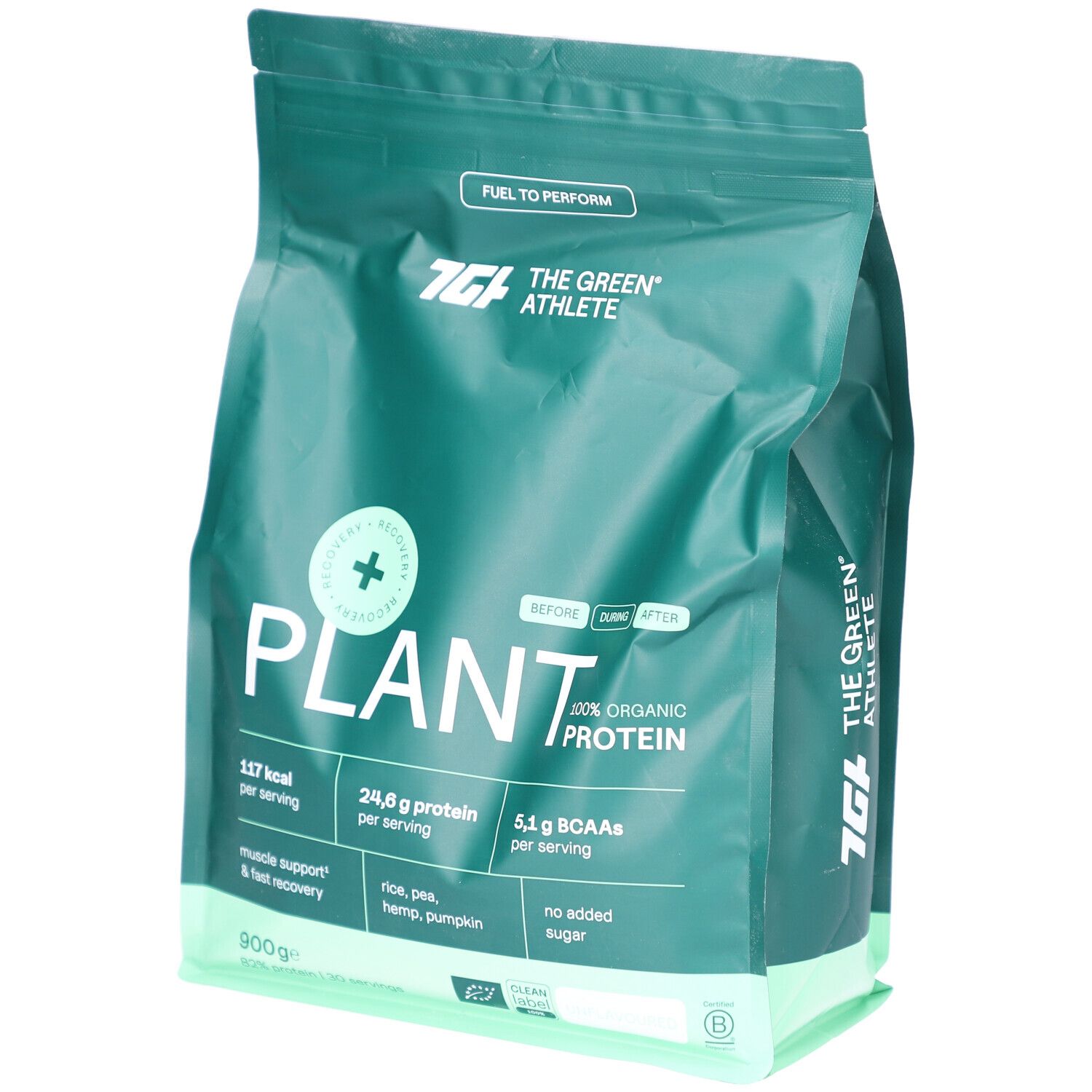 The Green Athlete Plant Protein Natural BIO 900 g Poudre