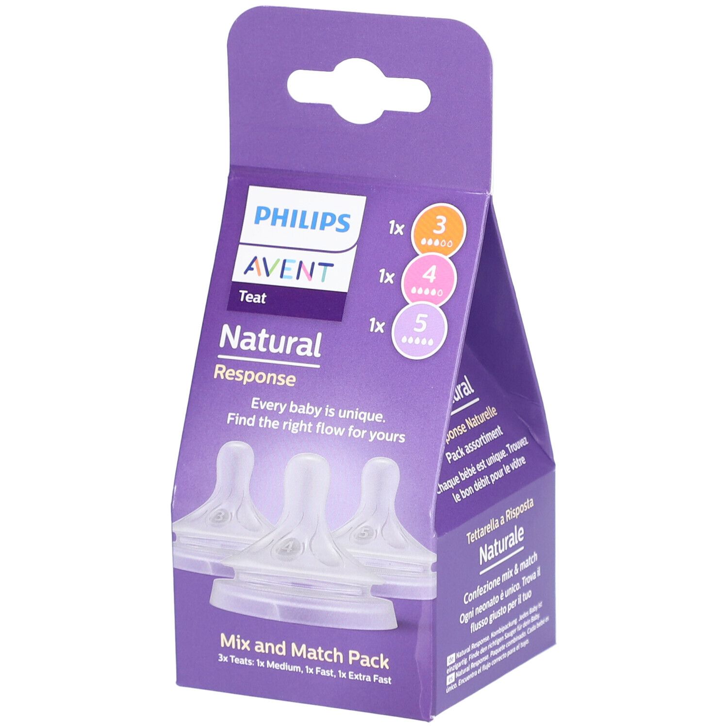 Philips Avent Natural Response Mix and Match Pack 3 pc(s) Tétine(S)