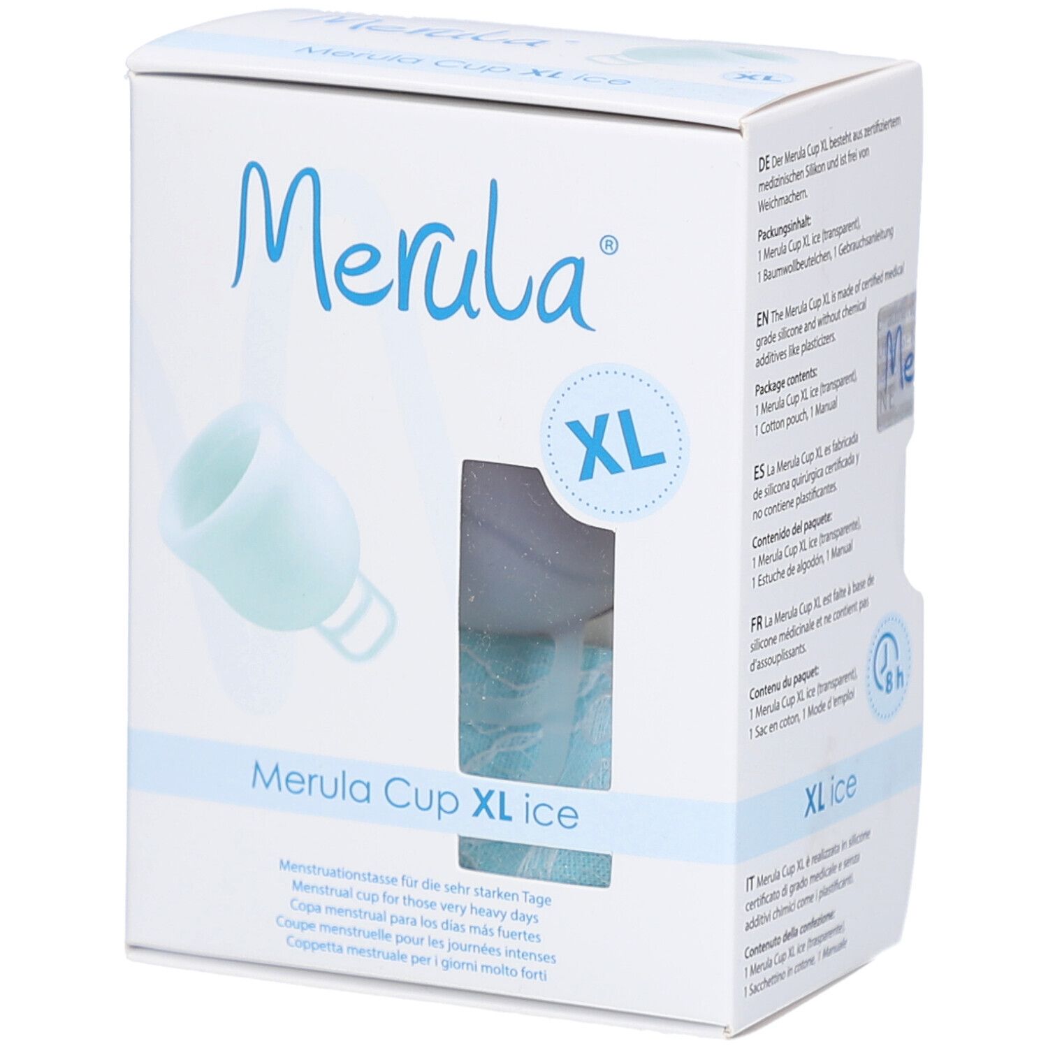 Merula Coupe menstruelle Blanc glaçon XL Autre 1 pc(s)