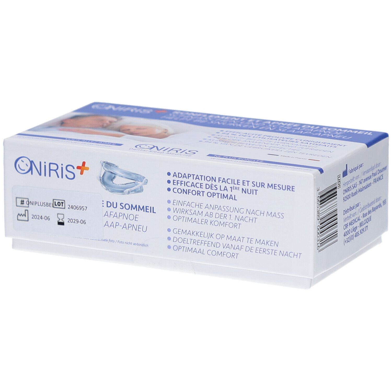 Oniris+ Orthèse anti-ronflement réglable 1 pc(s) Autre