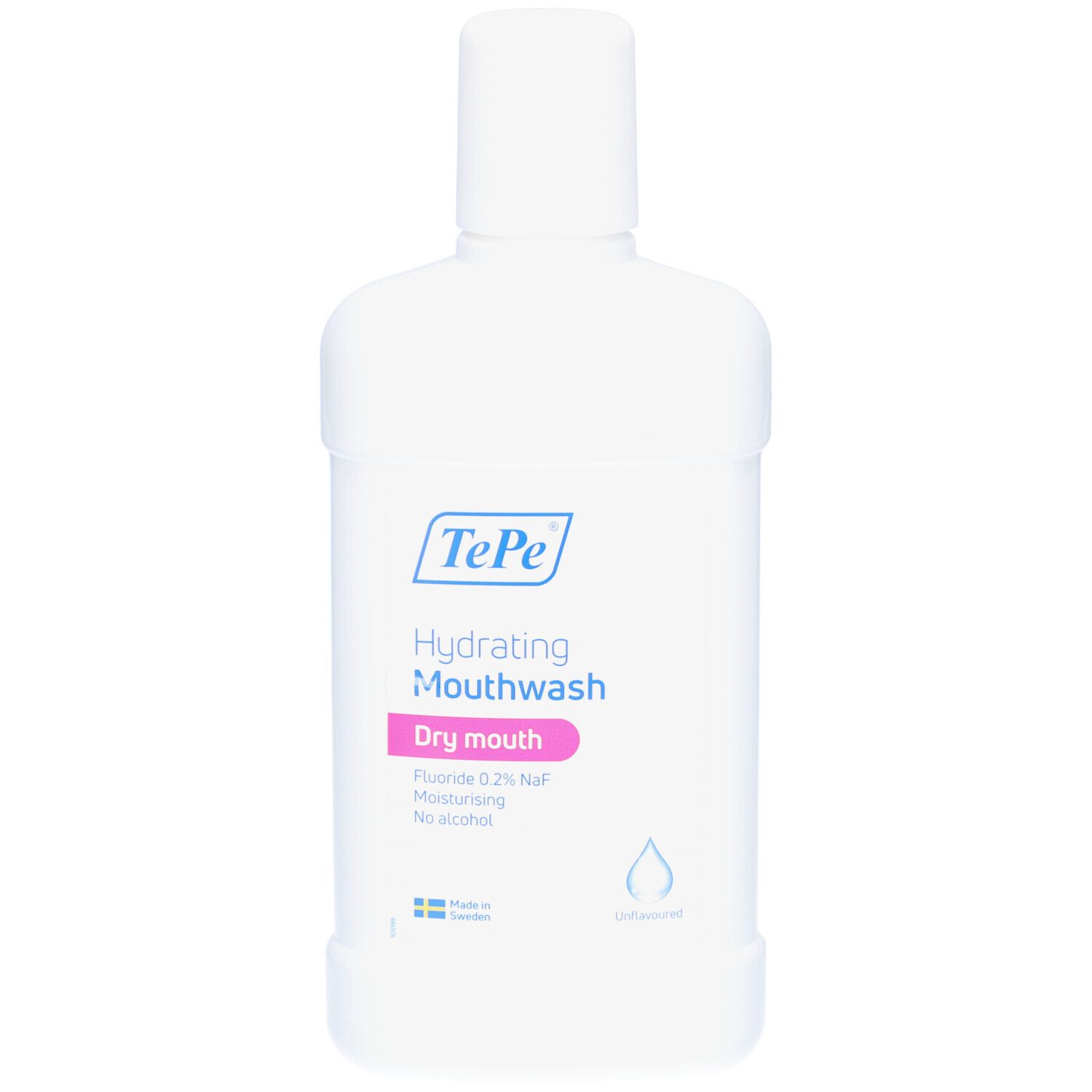 TePe Bain de bouche Hydratant bouche sèche | Sans arômes ajoutés 500 ml Bain De Bouche