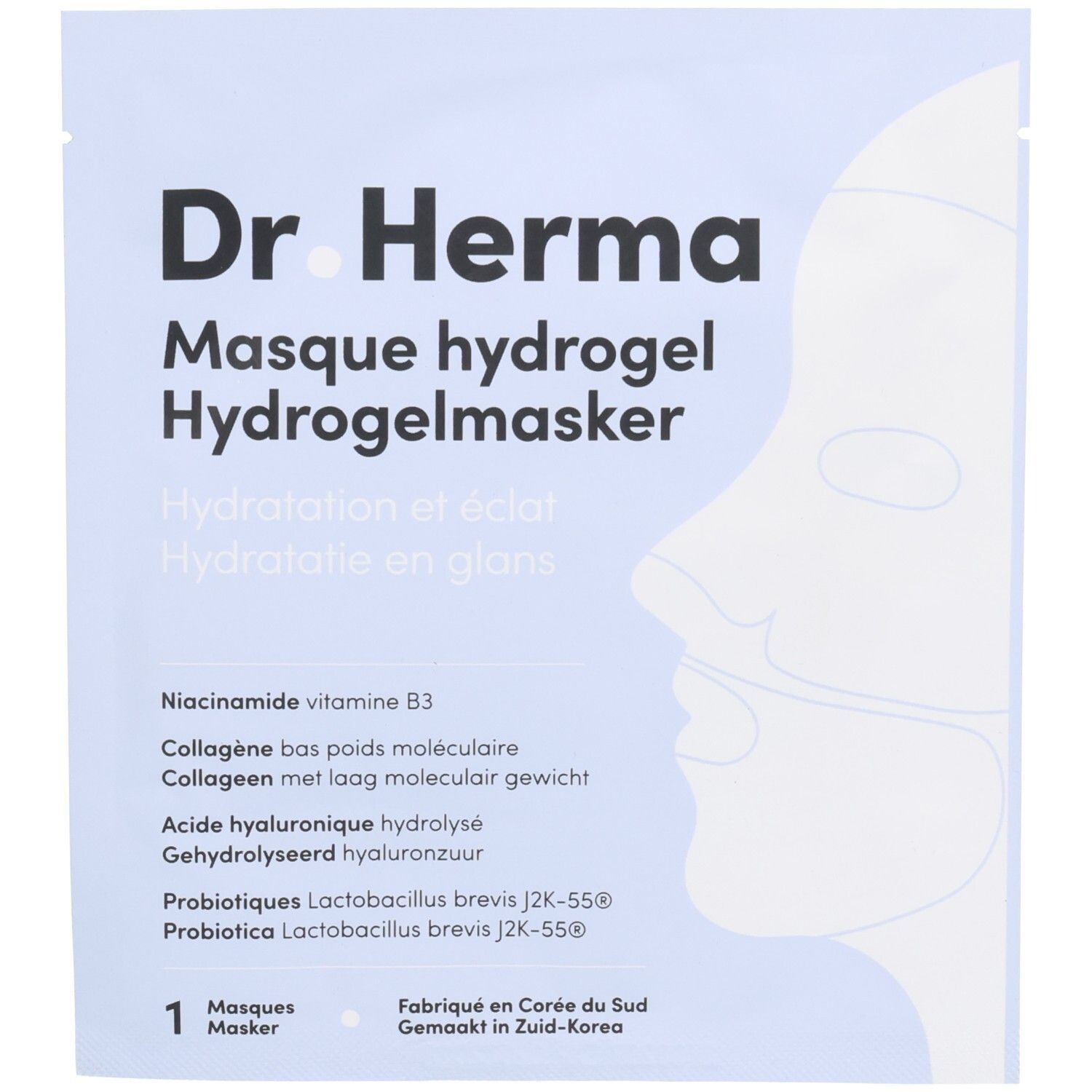 Pdmtobemaintained Dr. Herma Masque Hydrogel Au Collagène 1 Pc(S) Enfants