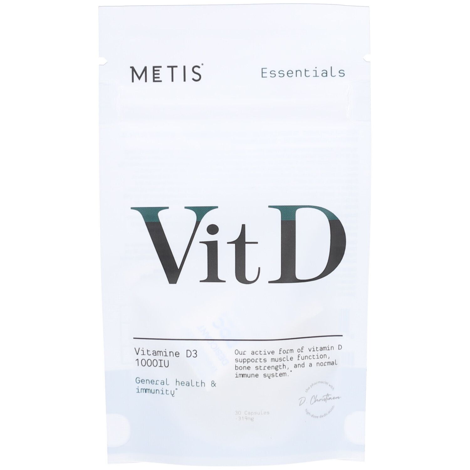 Metis Essentials Vitamine D 30 pc(s) Capsule(S)