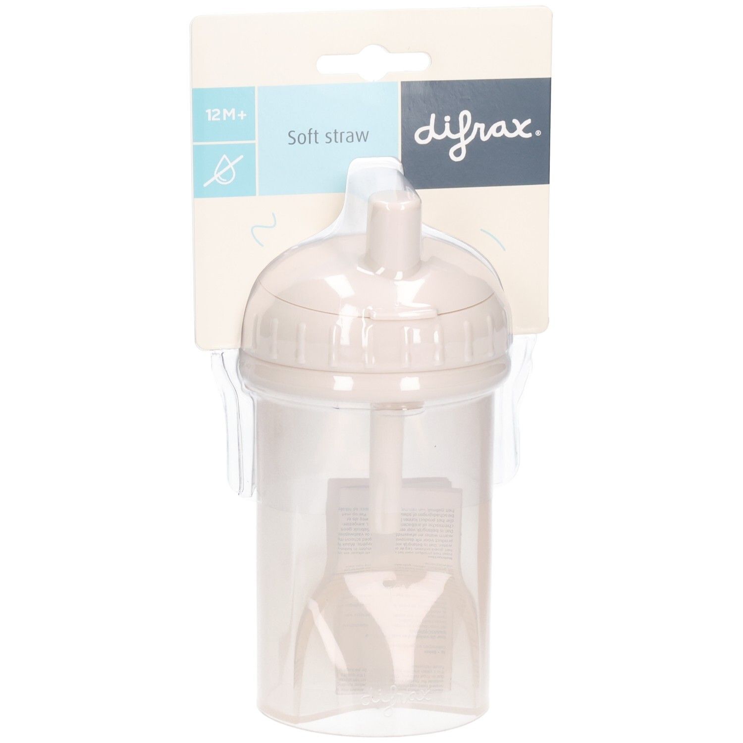 Difrax Gobelet à paille anti fuites - 250 ml 1 pc(s) Peigne