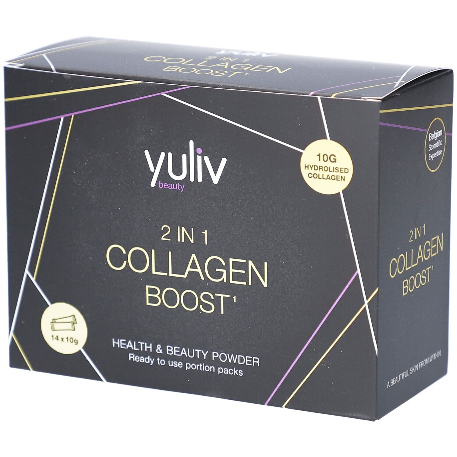 Yuliv 2 in 1 Collagen Boost Poudre Health & Beauty 14x10 g Poudre