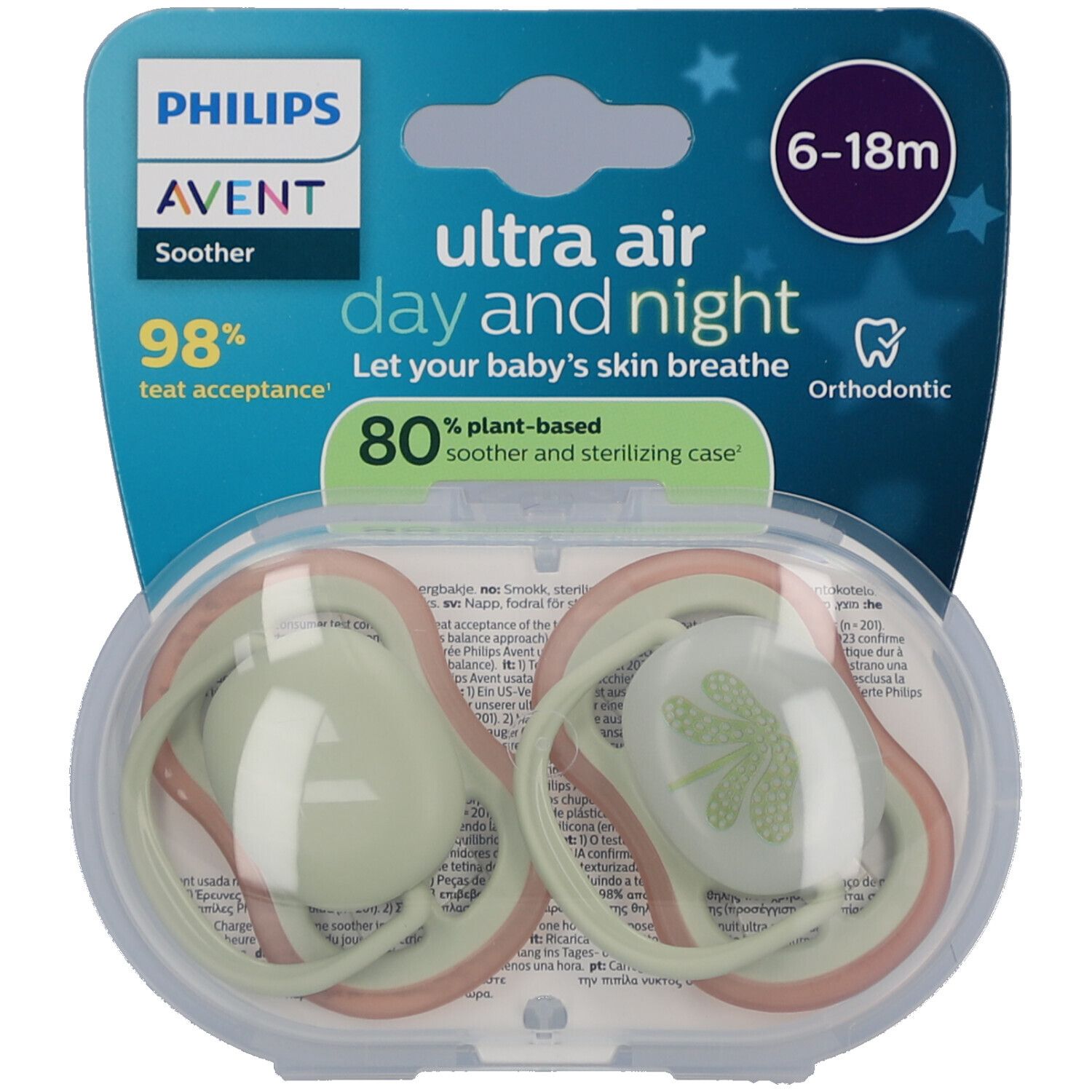 Philips Avent Sucette +6m Air night/day 2 pc(s) Sucette(S)