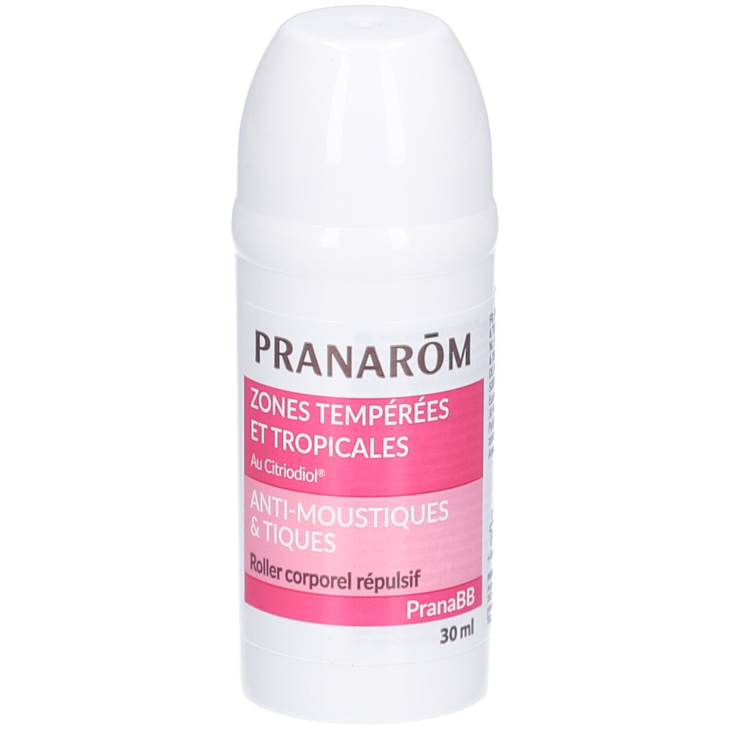 Pranarôm PranaBB Aromapic Roller Anti-moustiques et Tiques | Zones tempérées et tropicales 30 ml Roll-On