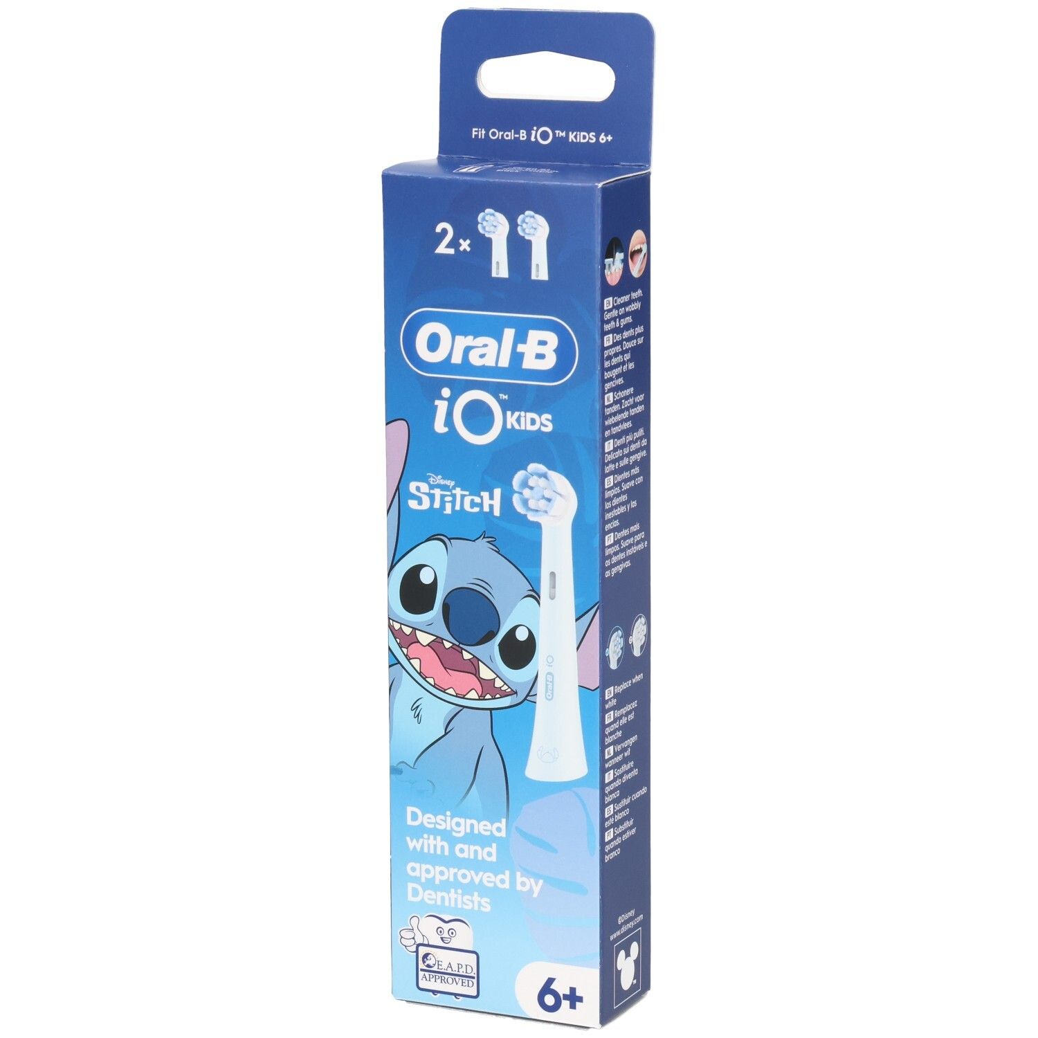 Pdmtobemaintained Oral-B Io Brossette De Brosse À Dents Électrique Disney Stitch 6+ Brosse(S) À 2 Pc(S) Enfants