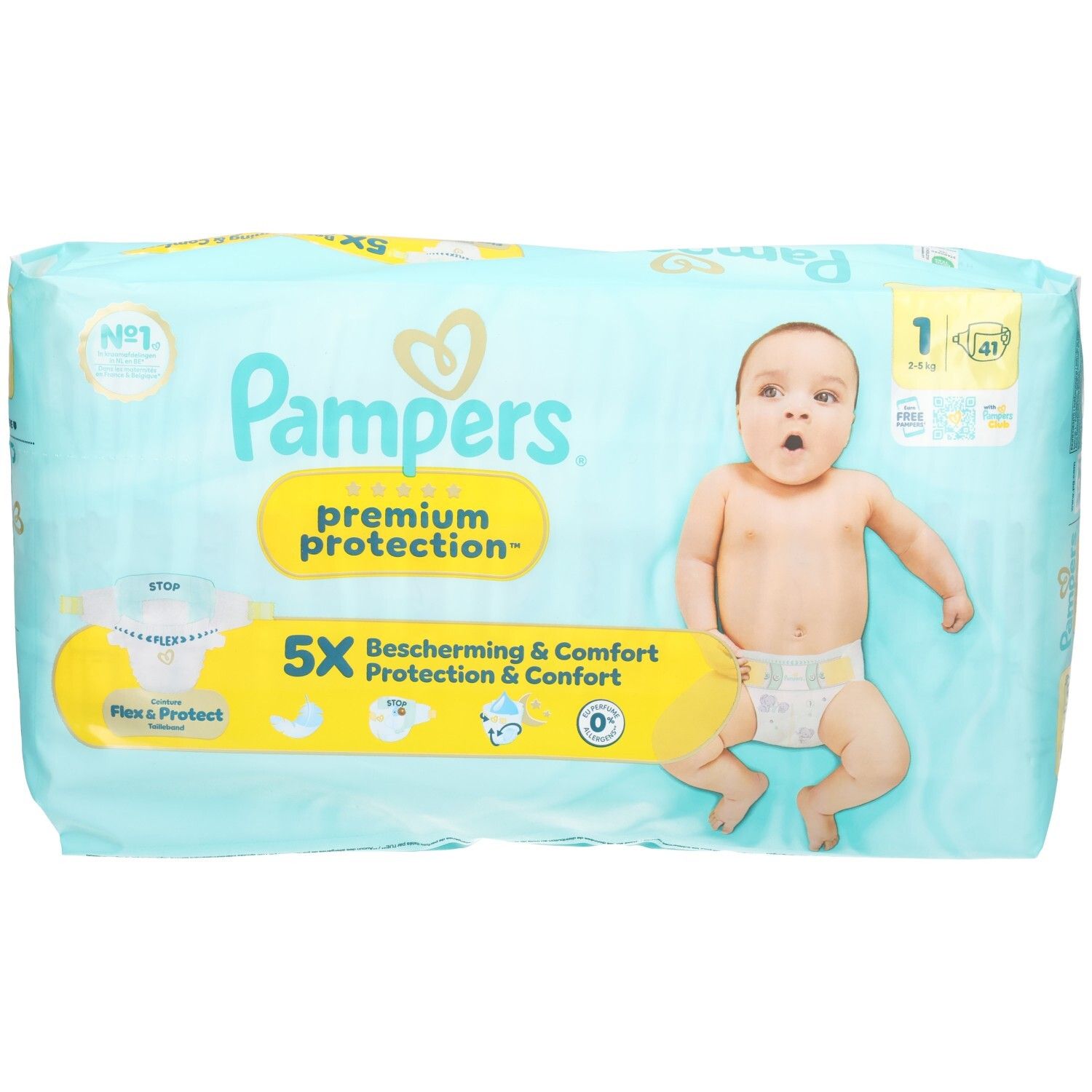 Pampers Premium Protection Taille 1 (2-5 kg) 41 pc(s) Couches