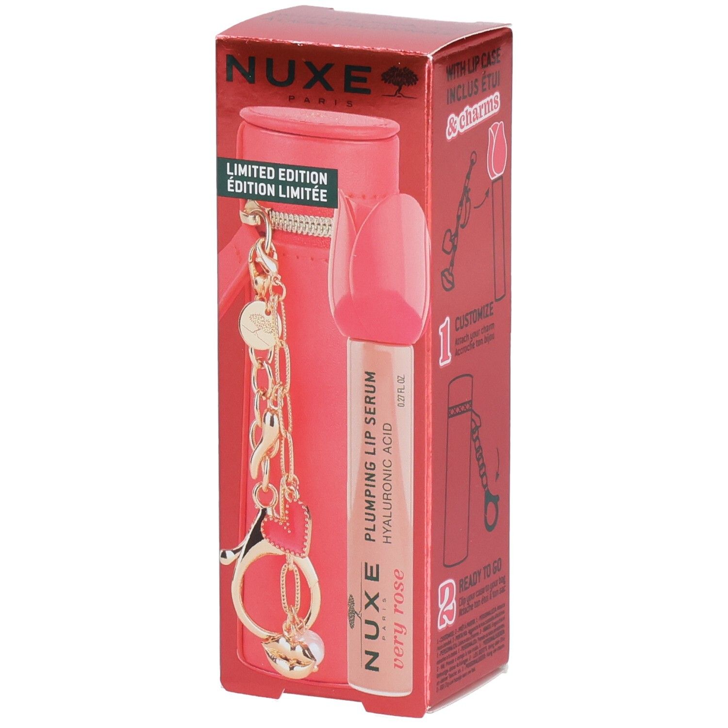 Rose Nuxe Very Sérum Lèvres Repulpant + Étui 8Ml - Image 2