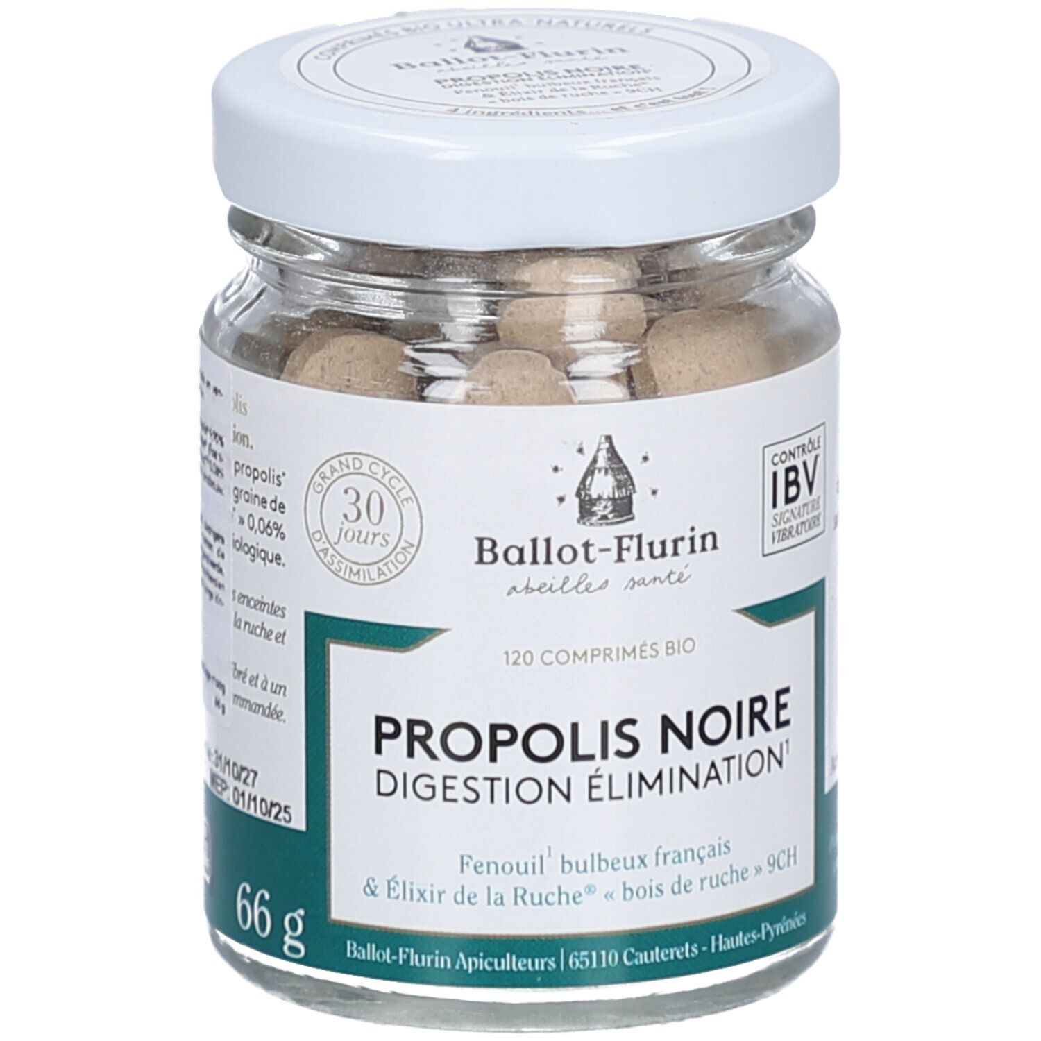 Ballot-Flurin Noire Propolis Digestion Elimination 120 Comprimés - Image 3