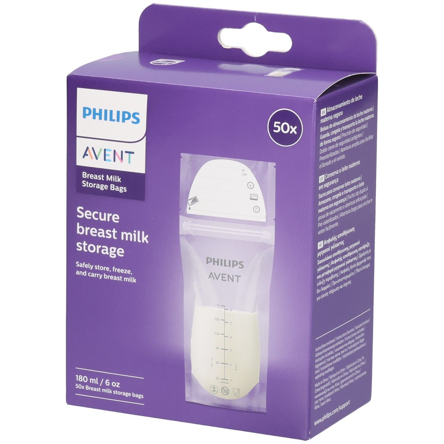 Philips AVENT Secure Breast Milk Storage 50 pc(s) Sachet(S)