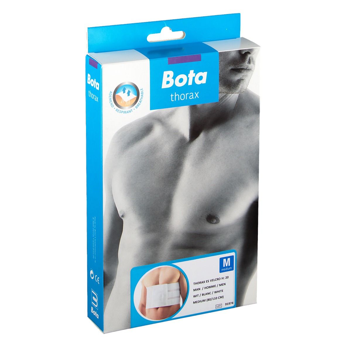 Bota Thorax ES Man Velcro Hoogte 20 Medium Bandage(S) 1 pc(s)