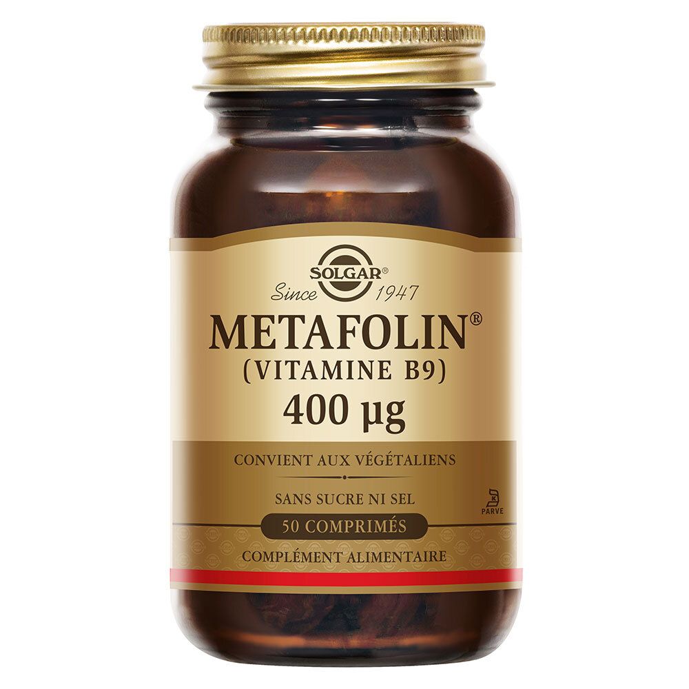 Solgar Metafolin® - Vitamine B9 400 Μg Maternité 50 Comprimés Comprimé(S) Pc(S)