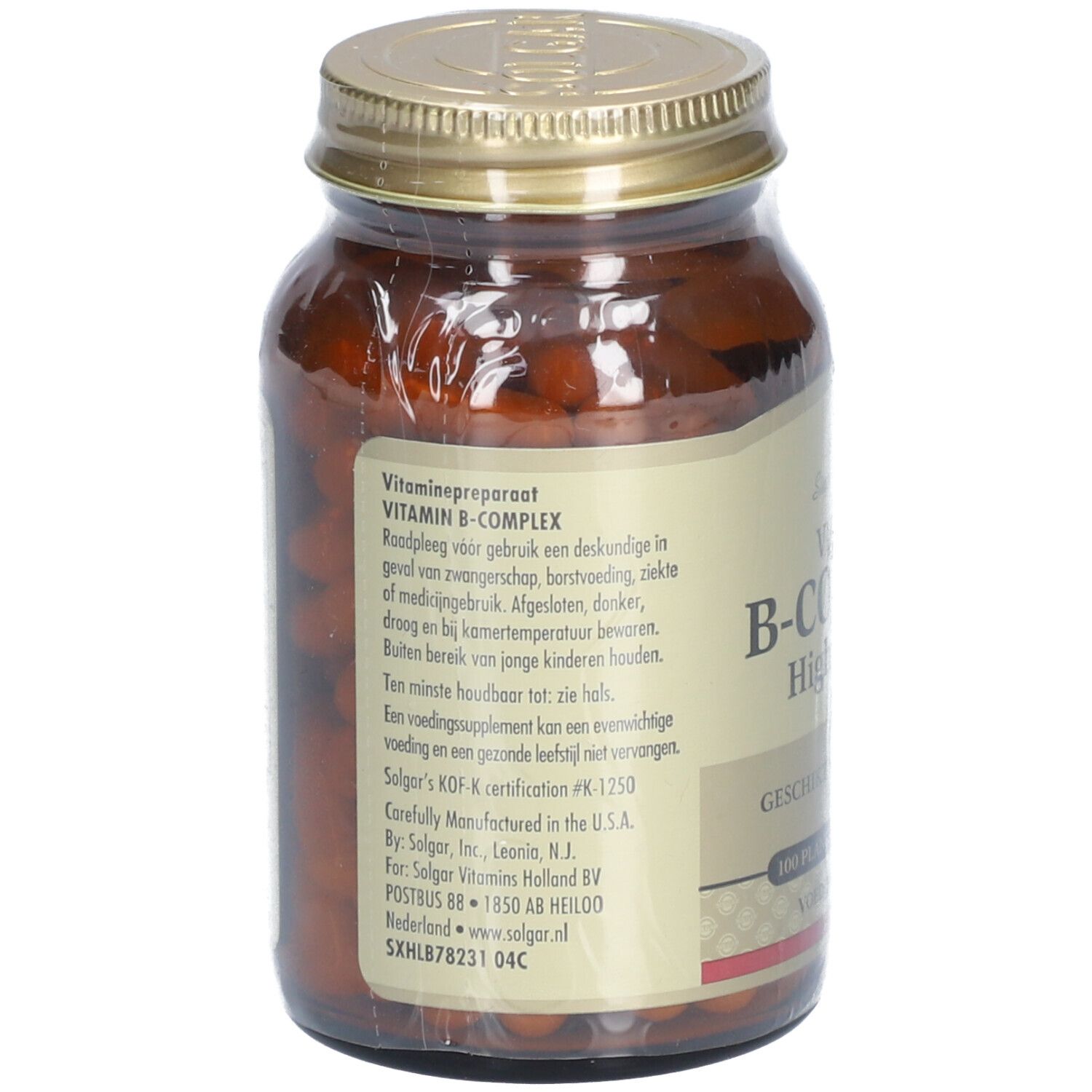 Solgar Vitamine B-Complex 50 "" Extra Forte Puissance 250 Légume Caps Bbe 04/2027 - Image 3