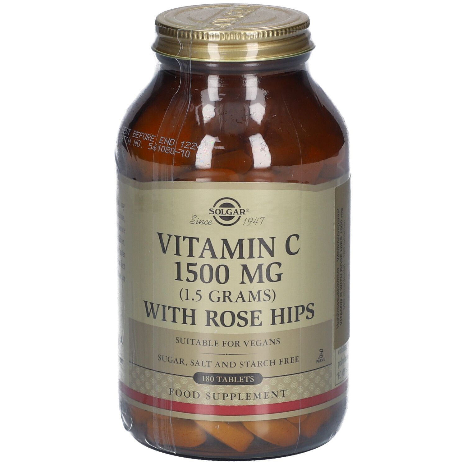 Solgar Vitamin C With Rose Hips 1500 Mg Comprimé(S) 180 Pc(S)