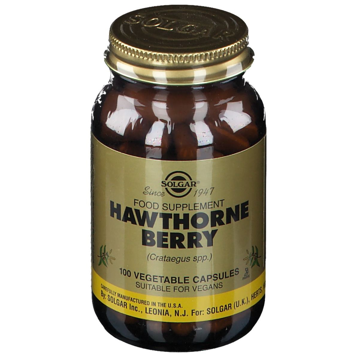 SOLGAR Baie d'aubépine 100 pc(s) Capsule(S)