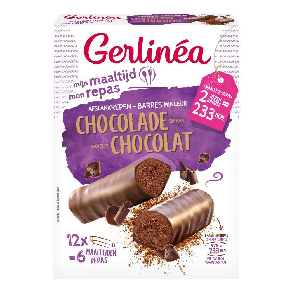 Gerlinéa Mon Repas Barres Chocolat 12 pc(s) Barre