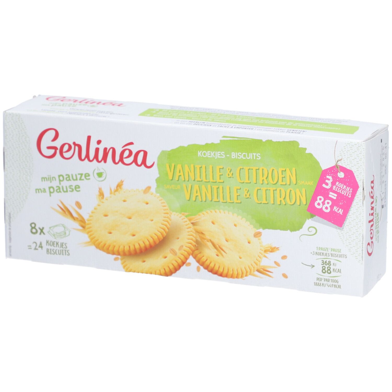 Gerlinéa Biscuits Vanille & Citron Snack 156 g
