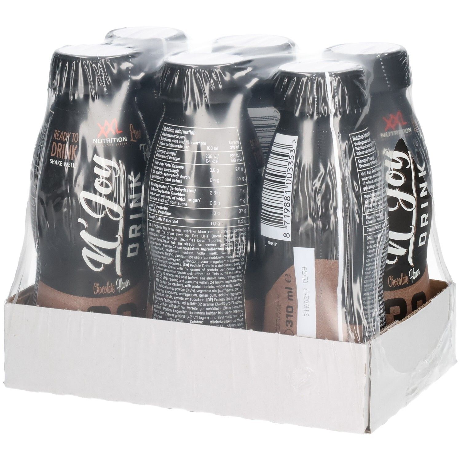 XXL Nutrition N'Joy Protein Drink Chocolat 6 pc(s) Fluide