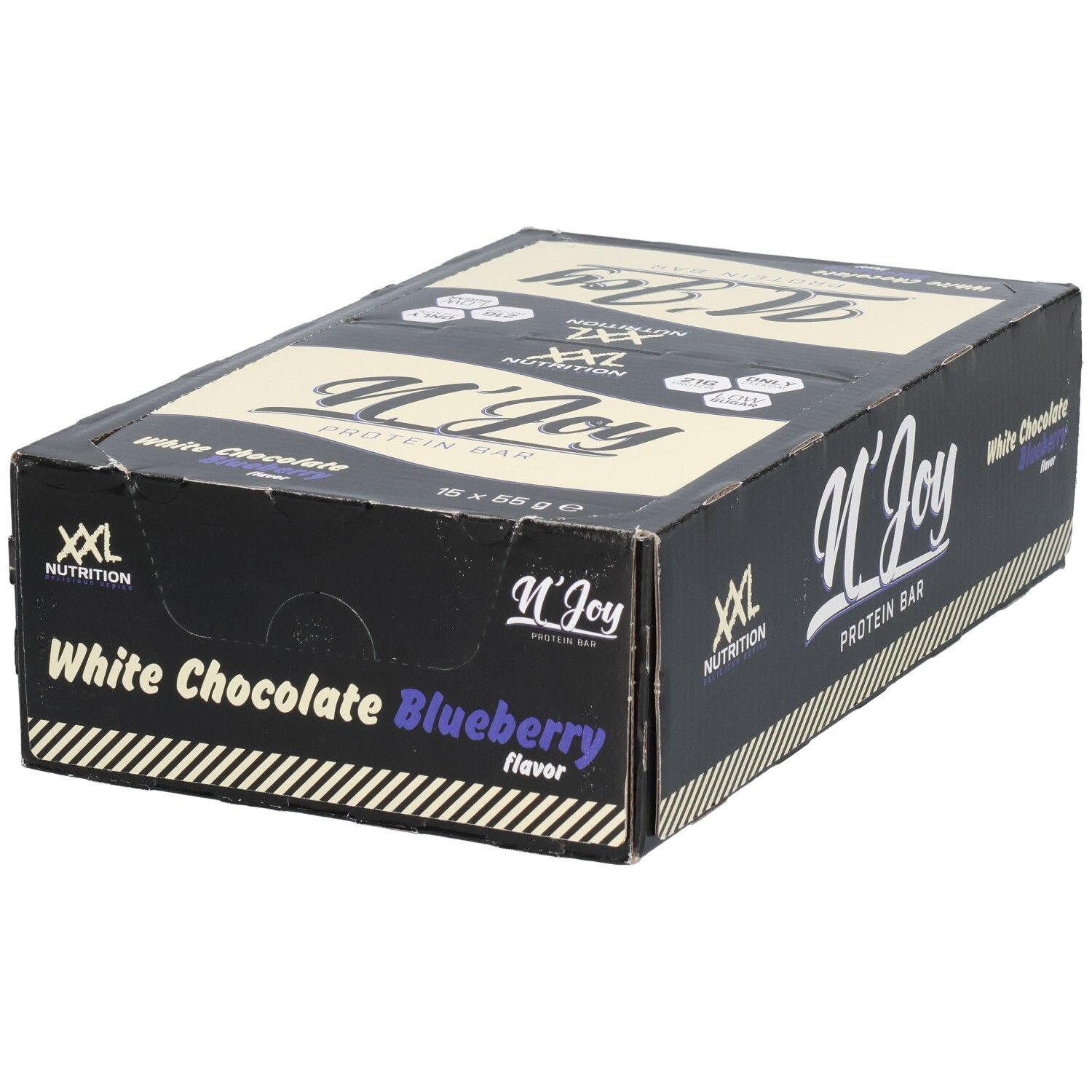 XXL Nutrition N'Joy Protein Bar Chocolat blanc - Myrtille 15 pc(s) Barre