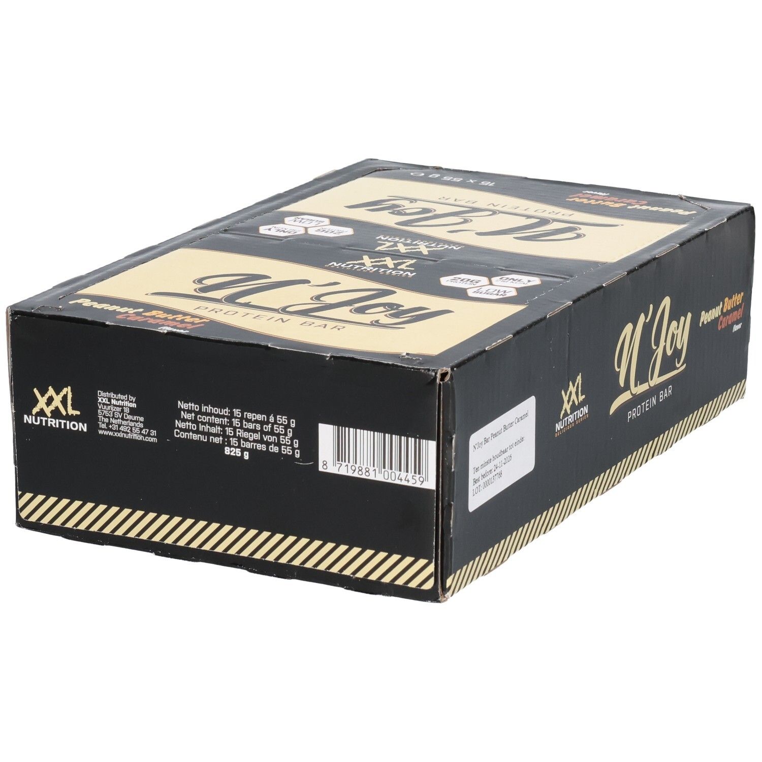 XXL Nutrition N'Joy Barre protéinée au beurre de cacahuète et au caramel 15 pc(s) Barre