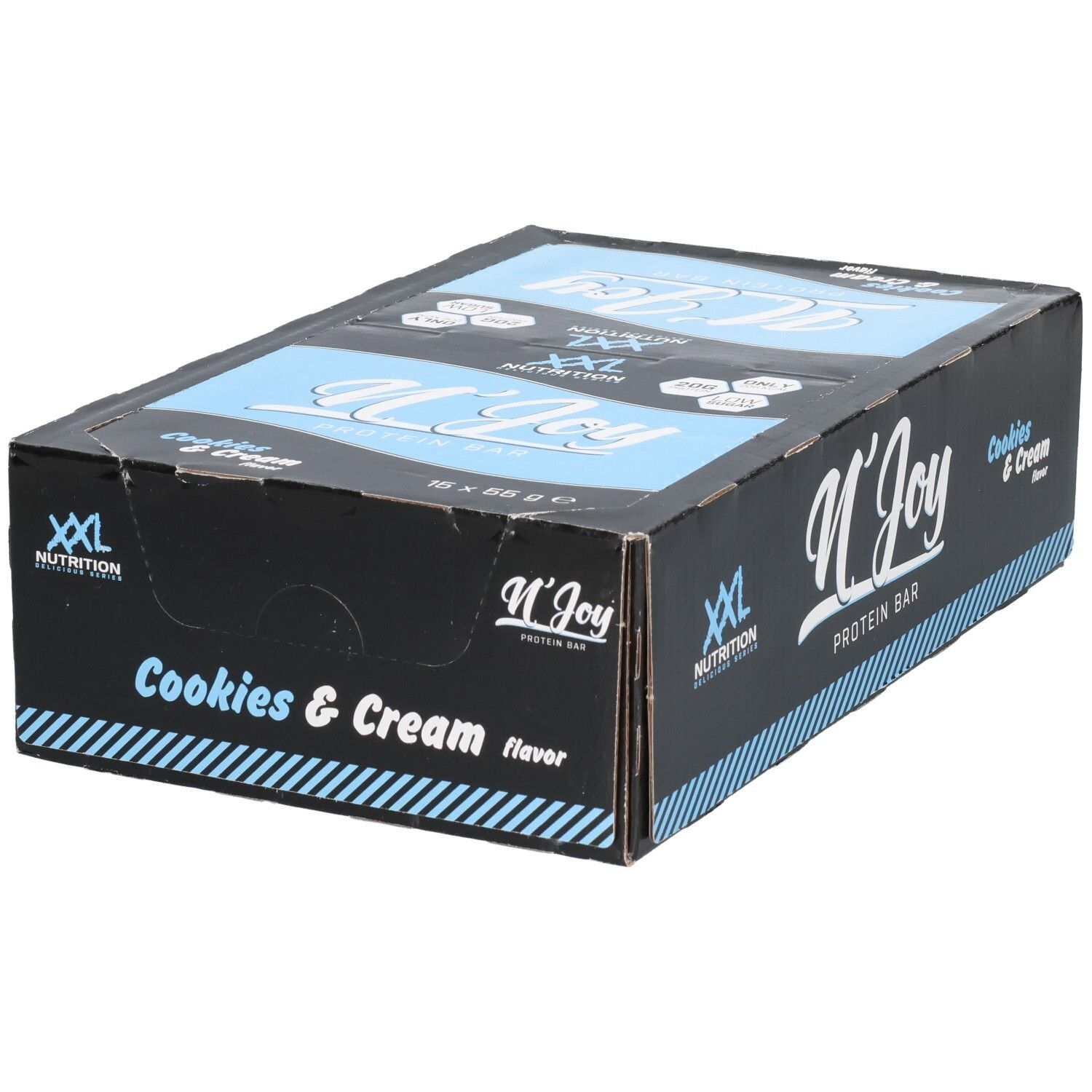 XXL Nutrition N'Joy Protein Bar Cookies&Cream Barre 15 pc(s)