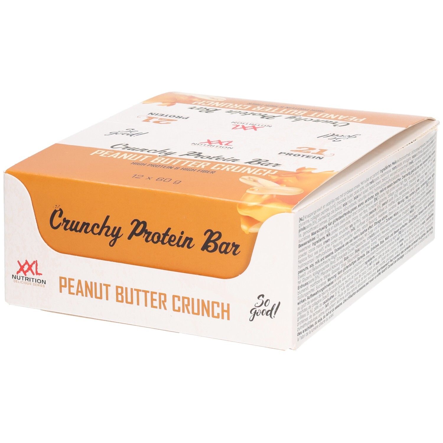 XXL Nutrition Crunchy Protein Bar Peanut Butter Crunch 12 pc(s) Barre