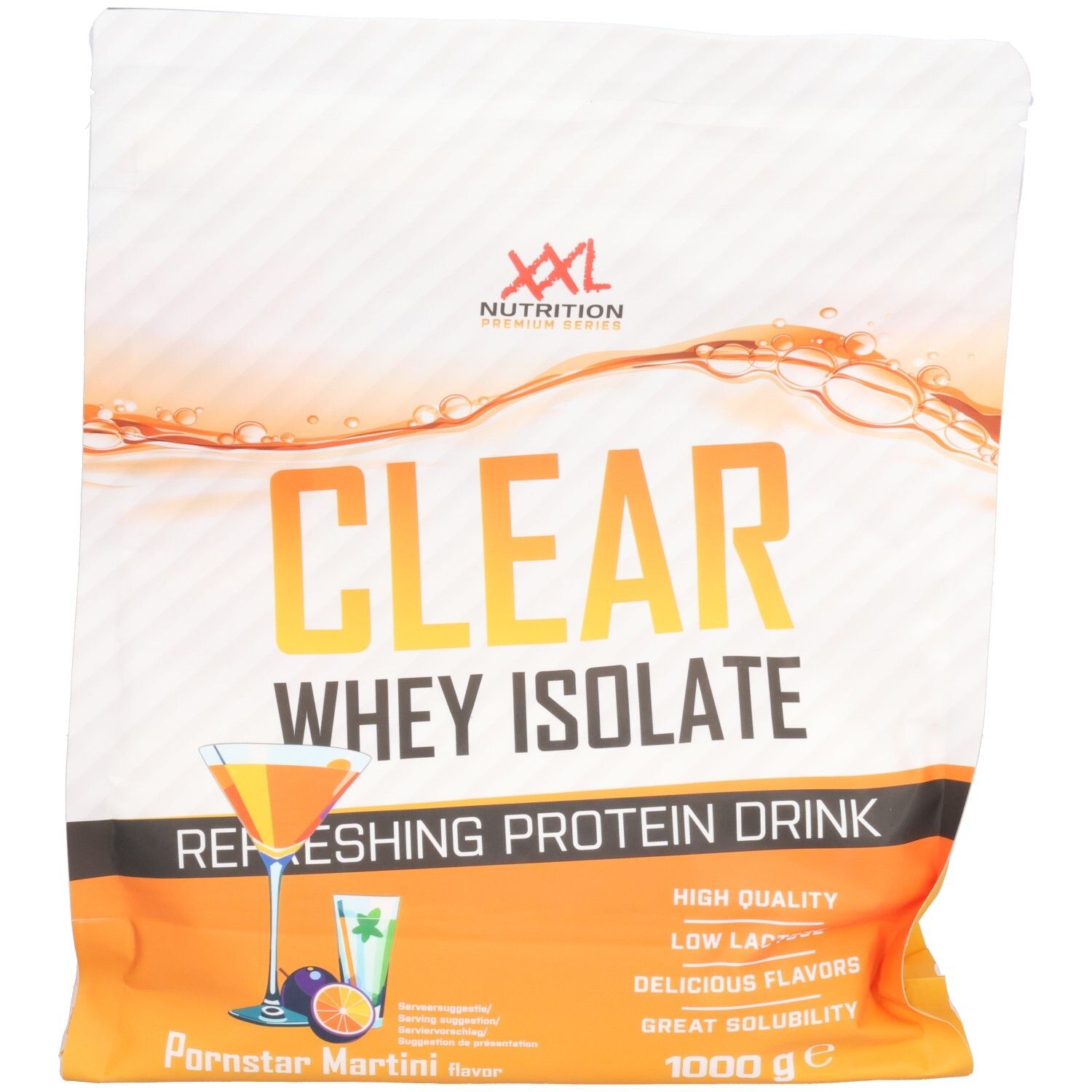 XXL Nutrition Clear Whey Isolate Pornstar Martini 1000 g Poudre