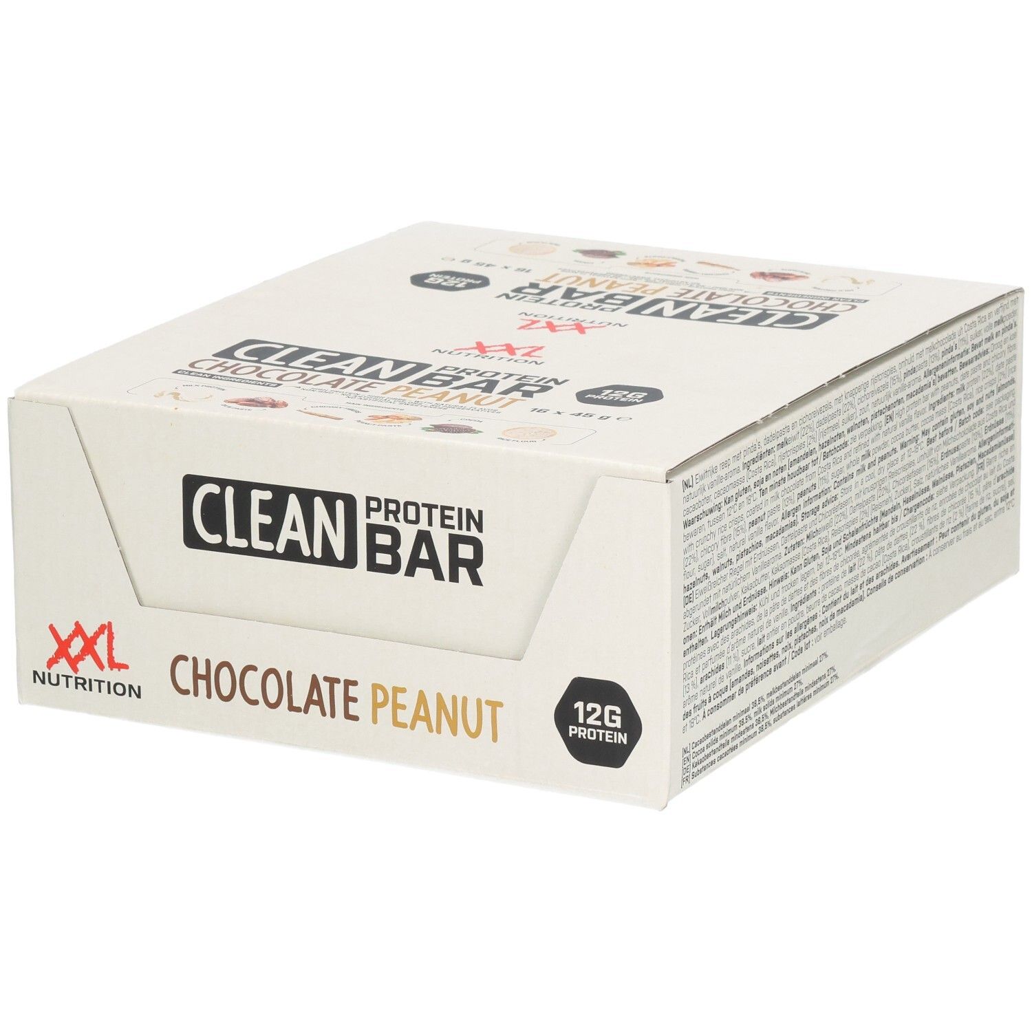XXL Nutrition Clean Protein Bar Chocolat Cacahuètes 16 pc(s) Barre
